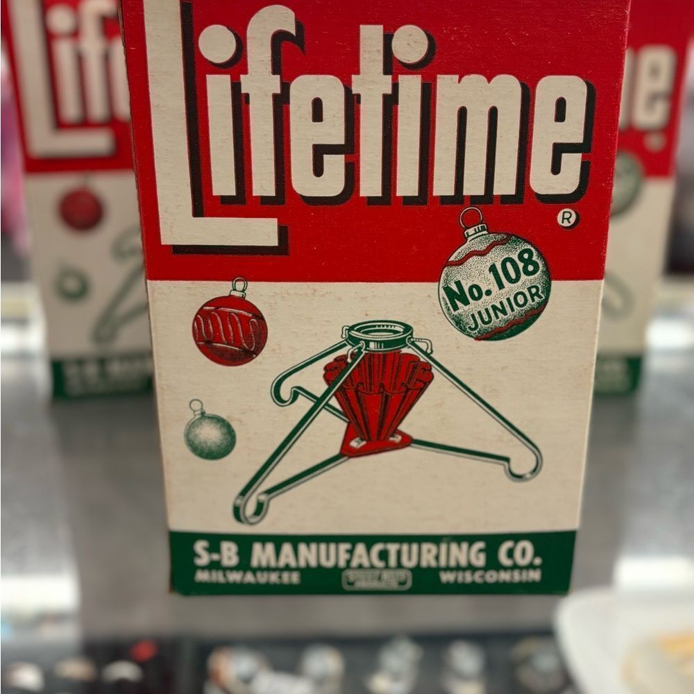 Life Time Christmas real X mas tree stand org box - Picture 3 of 5